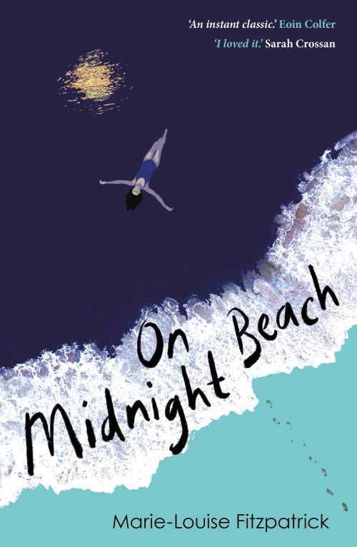 On midnight beach